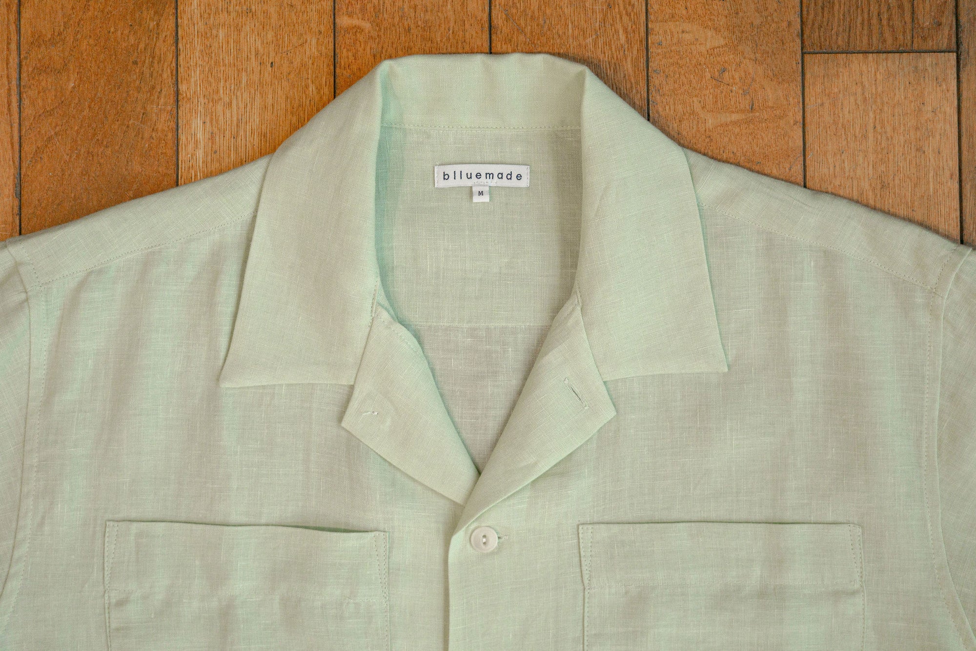 Blluemade Noguchi Shirt - Celadon Belgian Linen