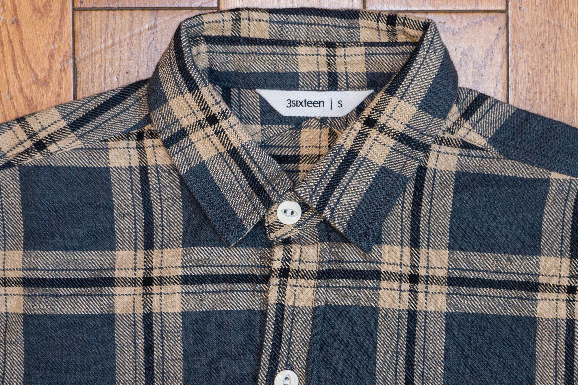 3sixteen Crosscut Flannel - Slate Slub Check
