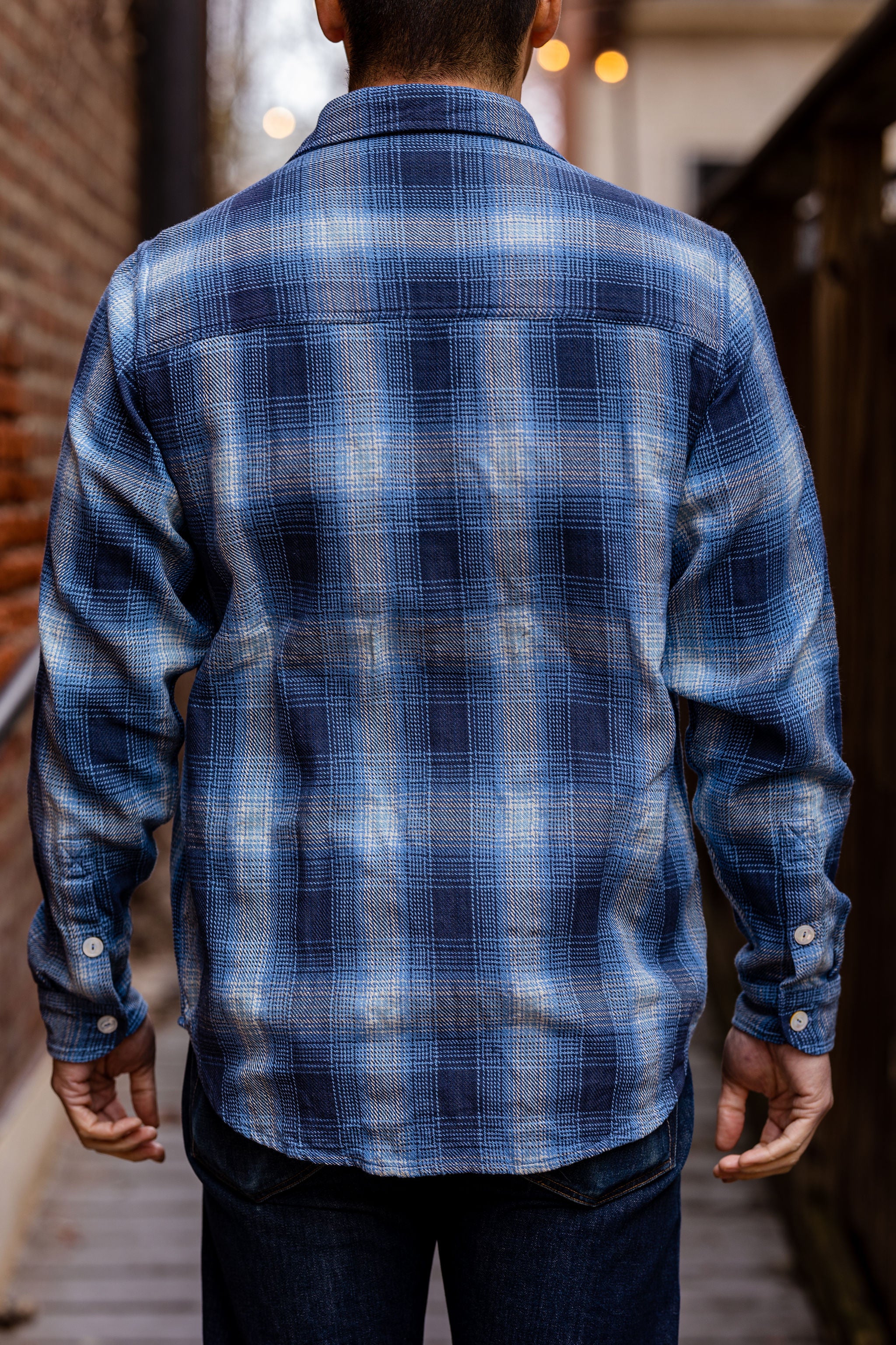 Indi + Ash LS Ames Workshirt - Shadow Plaid