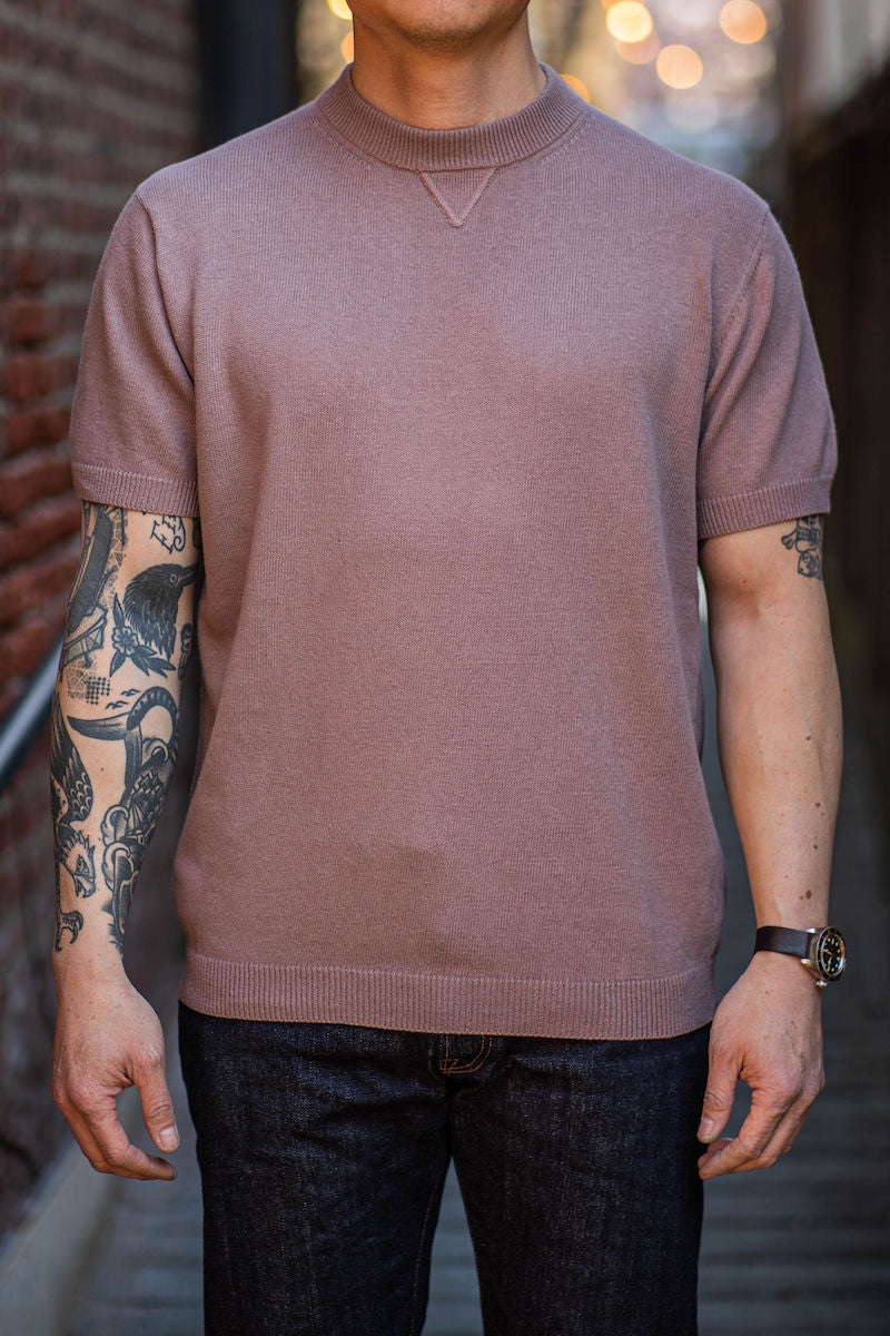 3sixteen Knit T-Shirt - Mauve