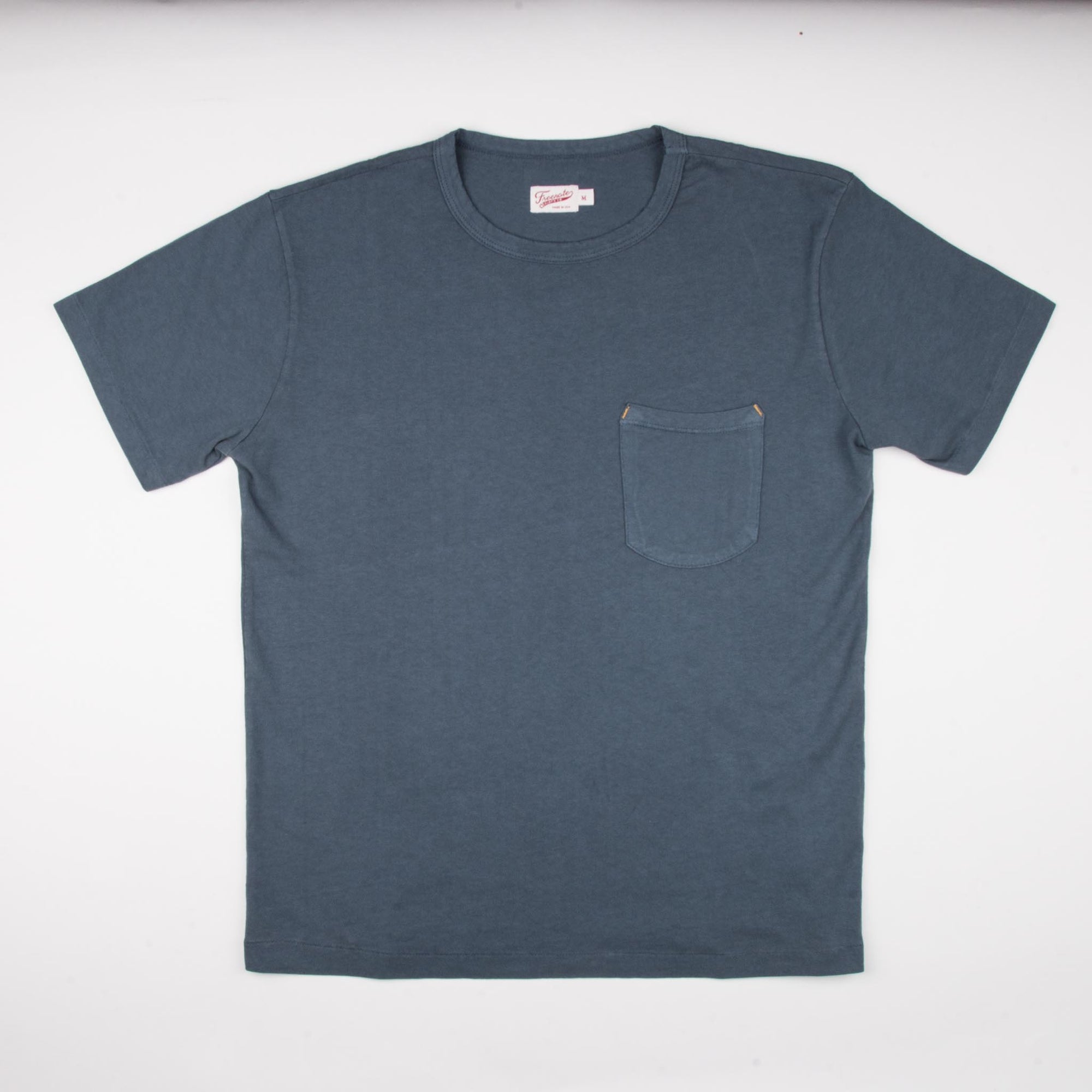 Freenote Cloth 9oz Pocket T-Shirt - Blue