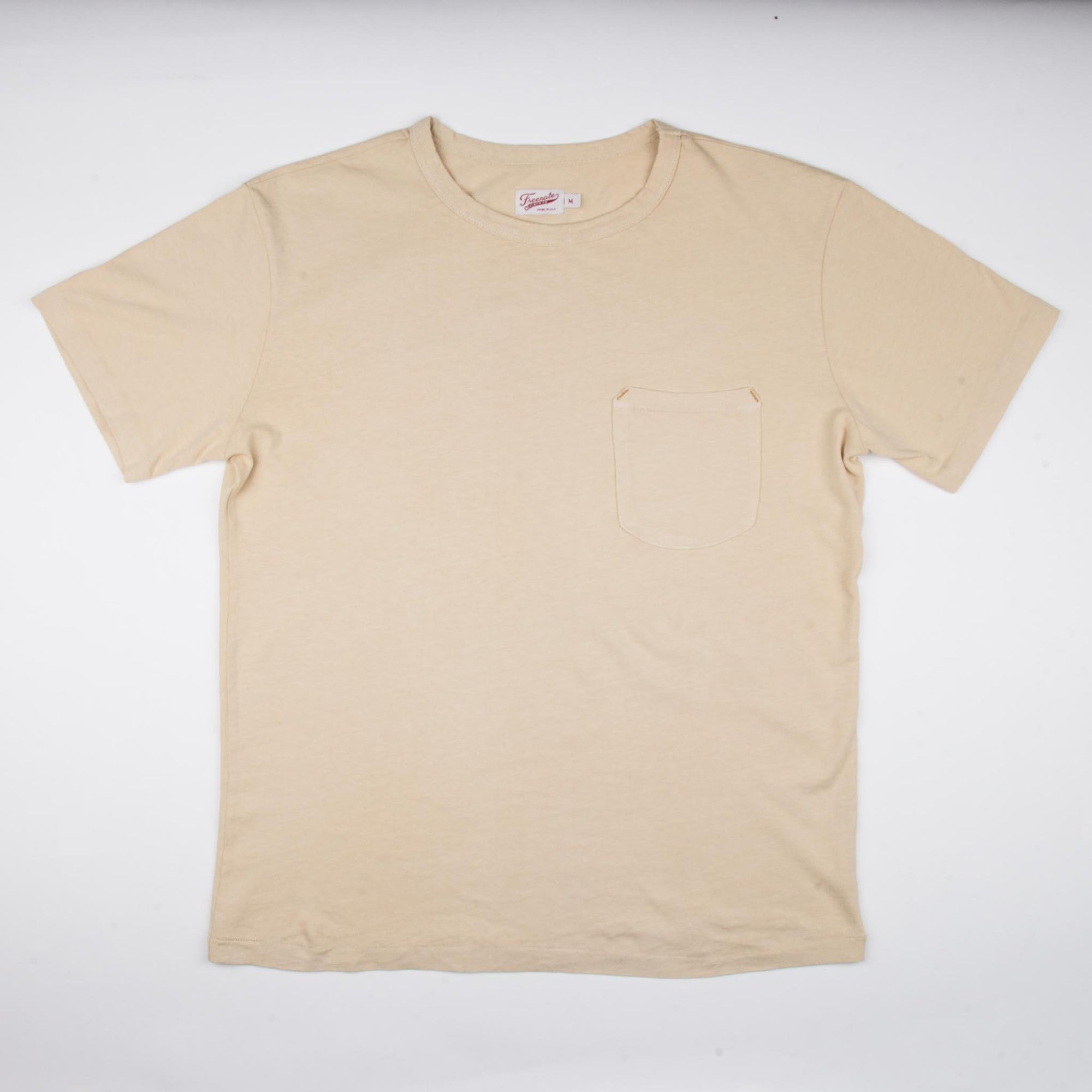 Freenote Cloth 9oz Pocket T-Shirt - Cream