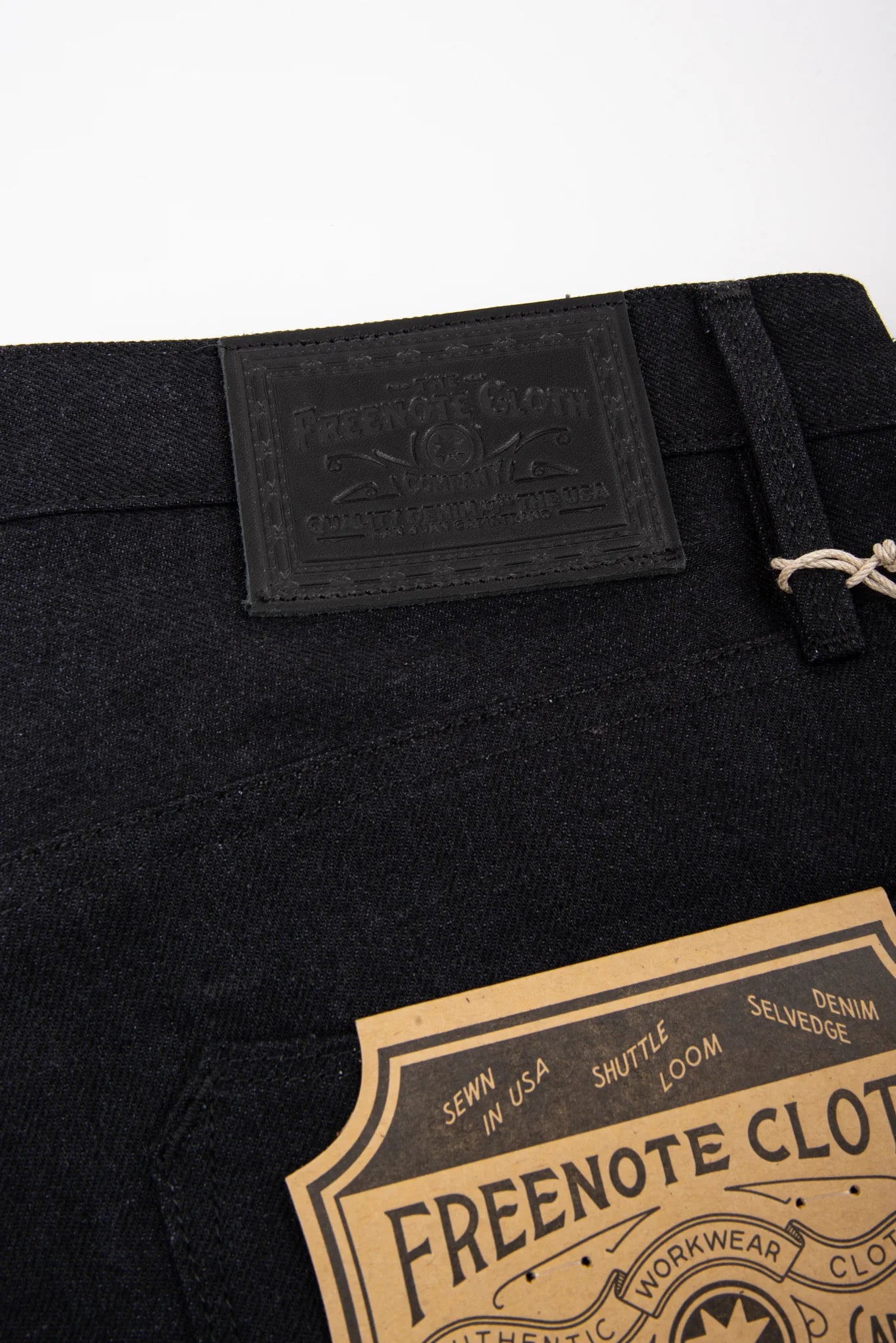 Freenote Cloth Belford - 14oz Black Grey Denim