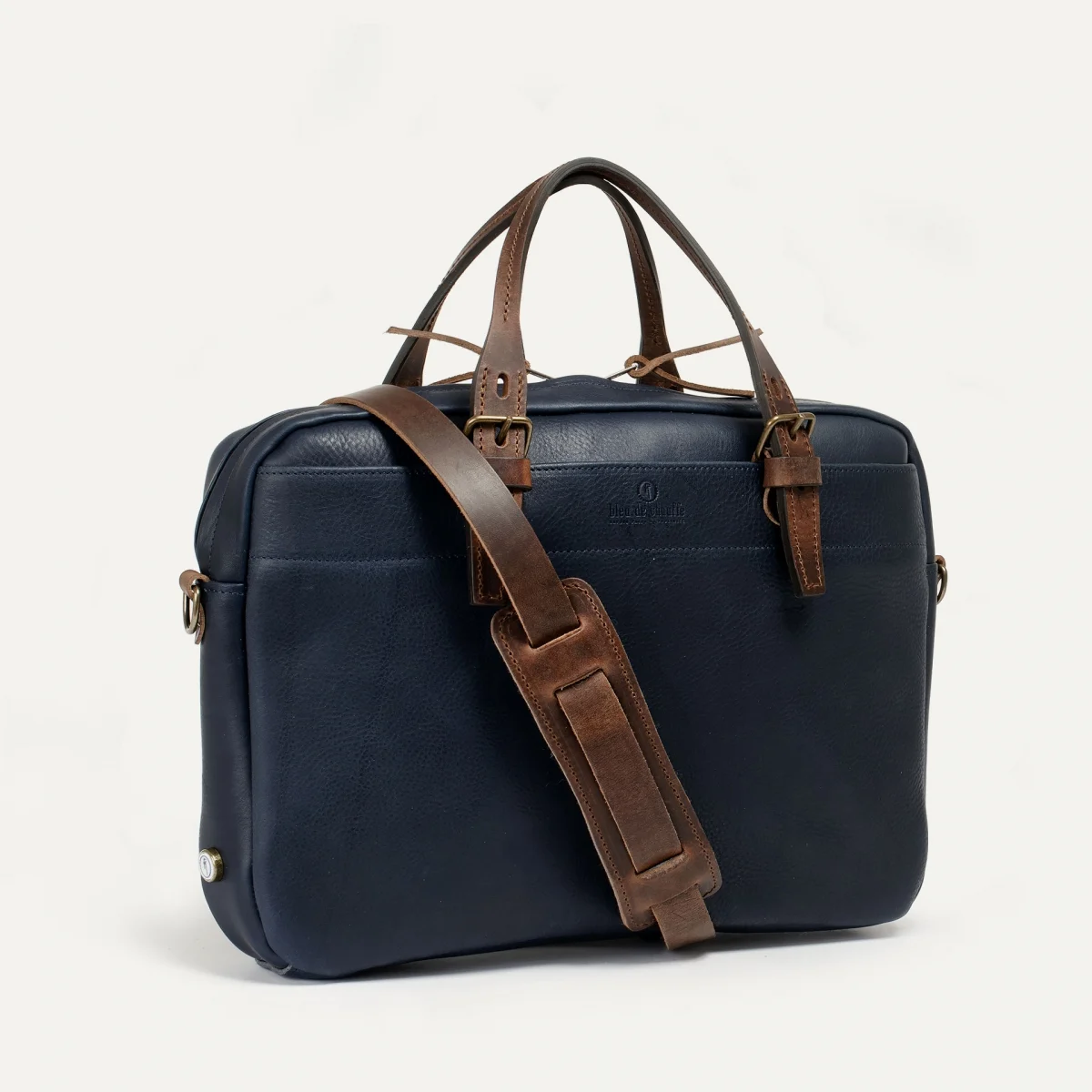 Bleu de Chauffe Folder Business Bag - Navy