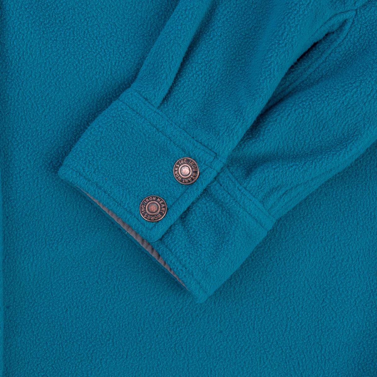 Iron Heart IHSH-287-TUR Micro Fleece C.P.O Shirt - Turquoise