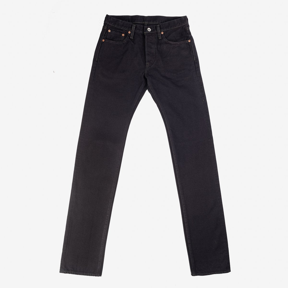 Iron Heart IH-777S-142mb 14oz Selvedge Denim Slim Tapered - Mad Black