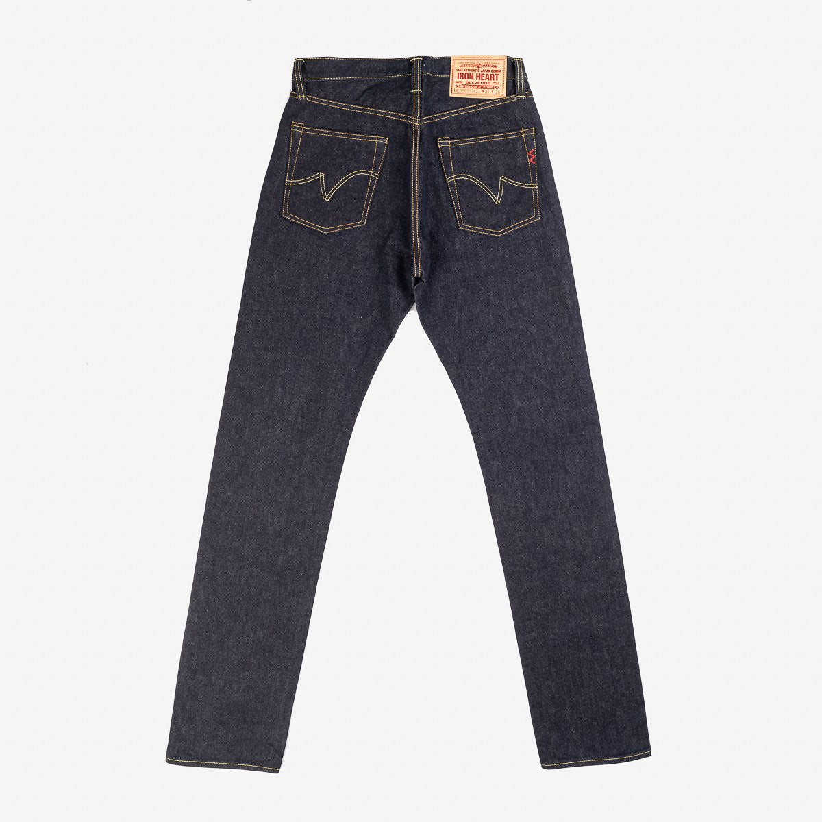 Iron Heart IH-888S-142 14oz Selvedge Denim Medium/High Rise Tapered Cut Jeans - Indigo
