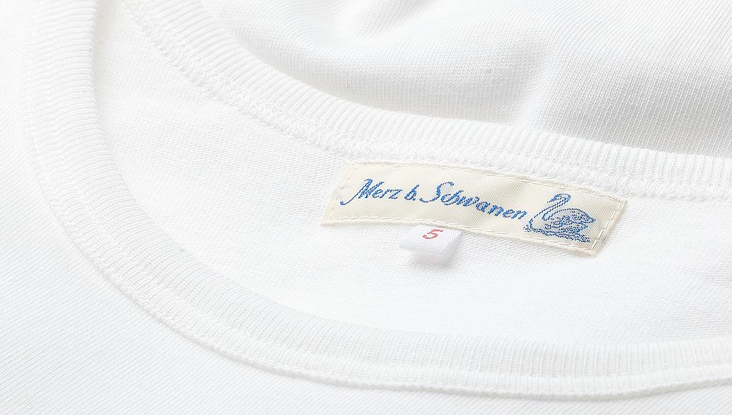 Merz b. Schwanen 1950's Crew Neck T-Shirt - White