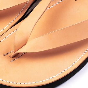 Obbi Good Label - OGL x Dr. Sole Leather Cross Sandals - Natural